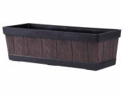 květináč Strend Pro Woodeff, 15x47x17 cm, teakové dřevo, efekt dřeva