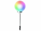Lampa solární koule RAINBOW 30 cm 4 barevné LED