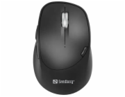 Sandberg Wireless Mouse Pro Recharge, bezdrátová 2.4 GHz+BT optická myš, 1600dpi, černá