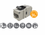 MULTIPACK 24 ks - rychlozařezávací keystone Solarix CAT5E STP SXKJ-5E-STP-BK-NA