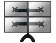 Neomounts FPMA-D700DD4 - Stojan - plný pohyb - pro 4 LCD displeje - černá - velikost obrazovky: 19"-30" - stolní stojan, průchodka, upevnitelné na stůl