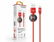 ALIGATOR PREMIUM Datový kabel 2A, Lightning červený