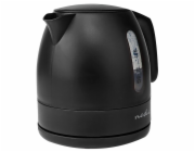 NEDIS rychlovarná konvice KAWK300EBK/ objem 1 l/ otáčení o 360°/ skryté topné těleso/ spotřeba 2150 W/ plast/ černá