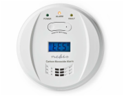 NEDIS detektor oxidu uhelnatého/ EN 50291/ hlasitost 85 dB/ 2x AA/ životnost až 5 let/ bílý