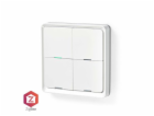 NEDIS chytrý nástěnný vypínač/ Zigbee 3.0/ nástěnný držák...