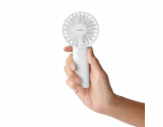 Nedis FNHH1WT ruční ventilátor/ průměr 6 cm/ výkon 0,9 W/ 2 rychlosti/ plast/ bílý