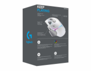 Logitech G502 X PLUS - bezdrôtová herná myš - biela