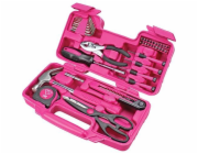 Sada nářadí pro ženy LADIES PINK SET01, 39 dílů, růžová, v kufříku