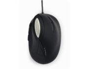 GEMBIRD myš MUS-ERGO-03, Vertikální - Ergonomická, drátová USB, podsvícená, šedá