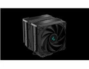DEEPCOOL chladič AK620 Zero Dark / 2x120mm fan / 6x heatpipes / pro Intel i AMD/ komplet černý