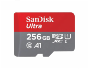 Paměťová karta Sandisk Ultra microSDXC 256GB 150 MB/s  A1 Class 10 UHS-I, adapter