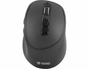 Myš Yenkee YMS 2080GY SLIDER, optická, bezdrátová, dobíjecí, 2400 DPI, černá