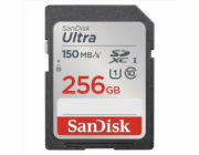 Paměťová karta Sandisk Ultra 256 GB SDXC 150 MB/s, Class 10, UHS-I