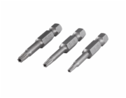 Wolfcraft Sada bitů pro šrouby TORX s otvorem (vel.10/15/20), 3dílná 1261000
