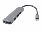 PremiumCord USB-C na HDMI + USB3.0 + 2x USB2.0 + PD(power...