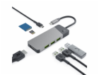 GREEN CELL HUB USB-C ADAPTER GC CONNECT 7W1 (3XUSB 3.1 HD...