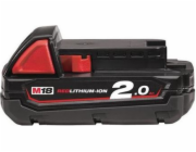 Milwaukee M18B2 18V / 2,0 Ah Li-Ion Battery
