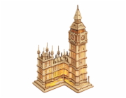 RoboTime 3D dřevěná skládačka Big Ben svítící