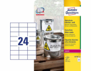 Avery Zweckform LABELS ZF L4718-20 HEAVY DUTY 70X37 MM, 20 LISTŮ