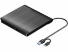 C-TECH Externí DVD vypalovačka DVD-USB-AC, USB 3.0, USB A...