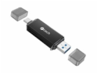 C-TECH čtečka karet UCR-02-AL, USB 3.0 TYPE A/ TYPE C, SD...