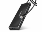 AXAGON HUE-F7A, 7x USB 3.2 Gen 1 ALU FLAT CHARGING hub, m...