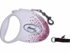 FLEXI Glam Splash Pink with Swarovski crystals M - Dog Re...