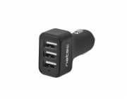 Natec nabíječka do auta CONEY, 2XUSB, 1XUSB-C, 84W