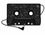 CONNECT IT AUX kazetový adaptér, 3,5 mm jack, ČERNÁ