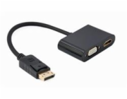 Gembird A-DPM-HDMIFVGAF-01 DisplayPort samec na HDMI samice + adaptérový kabel VGA samice, černý