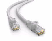Kabel C-TECH patchcord Cat6, UTP, šedý, 40m