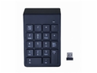 GEMBIRD numerická klávesnice KPD-W-02, bezdrátová 2.4GHz,...