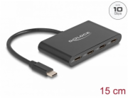 Delock Rozbočovač USB 3.2 Gen 2 USB Type-C se 4 porty USB Type-C samice – 10 Gbps