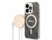 Hádej Case Case + Wireless Charger Gubpp14lh4eacsk Apple iPhone 14 Pro Black/Black Hard Case 4G Print Magsafe