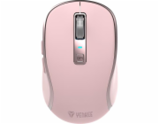 Myš Yenkee NOBLE YMS 2085PK Dual mode WL, optická, bezdrátová, dobíjecí, 2400 DPI, růžová