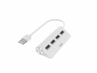 Hama 200120 USB hub, 4 porty, bílý