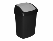 Kôš Curver® SWING BIN, 25 lit., 27.8x34.6x51.1 cm, čierny/sivý, na odpad