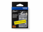 Brother - HSE-651E, bužírka žlutá / černá (21 mm)