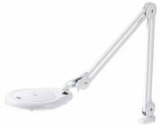 NEDIS zvětšovací stolní LED lampa/ čočka 3 dioptrie/ spotřeba 9 W/ teplota 6500 K/ světelný tok 720 lm/ bílá