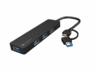 Rozbočovač Natec MAYFLY 4xUSB-A 3.0 HUB + USB-A adaptér