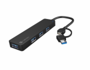 Rozbočovač Natec MAYFLY 4xUSB-A 3.0 HUB + USB-A adaptér