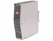 Napěťový měnič Mean Well DDR-120B-48 12V/48V, 120W, na DIN lištu