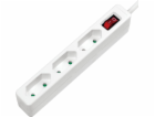 LogiLink Prodlužovací kabel LogiLink 3 zásuvky 1,5 m bílý