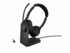Jabra Evolve2 55/Stereo/ANC/USB/BT-USB/Bezdrát/MS/Stand/Č...