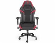 Endorfy herní židle Scrim RD / kombinace textil / kůže / černočervená