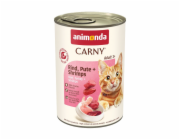 ANIMONDA Carny Adult příchuť Hovězí krůta a krevety - mokré krmivo pro kočky - 400 g