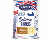 BUTCHER S Delicious Dinners Kousky se zvěřinou v želé - mokré krmivo pro kočky - 400 g
