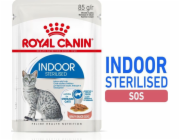 ROYAL CANIN Indoor Sterilized Box - Mokré krmivo pro kočky - Kousky v omáčce 12x85 g