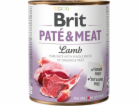 BRIT Paté & Meat s jehněčím - mokré krmivo pro psy - 800g