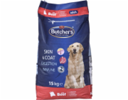 BUTCHER S Natural&Healthy with beef - suché krmivo pro psy - 15 kg
